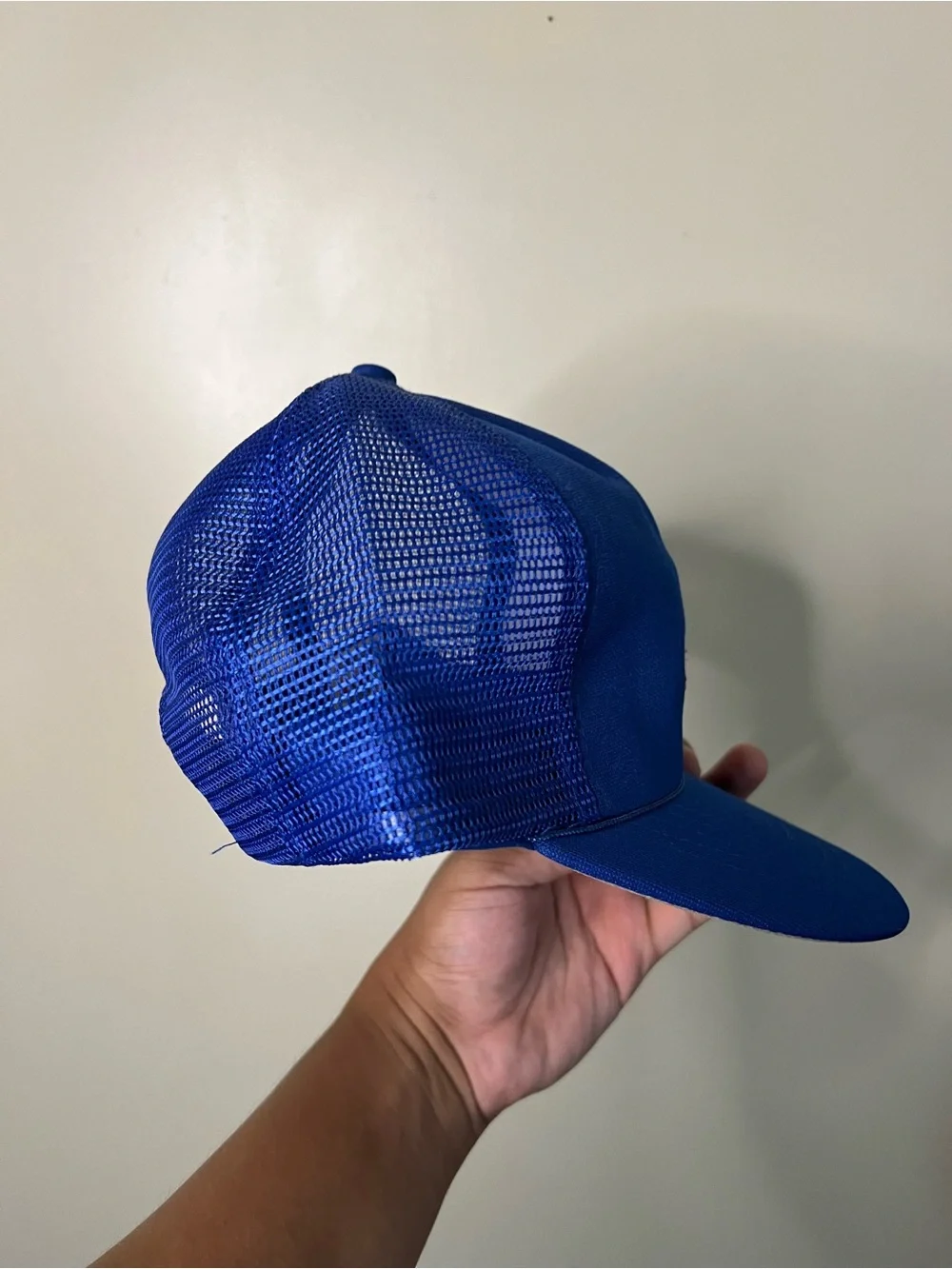 Vintage 90s Active Generation Atlanta Braves Mesh Trucker Hat Snapback